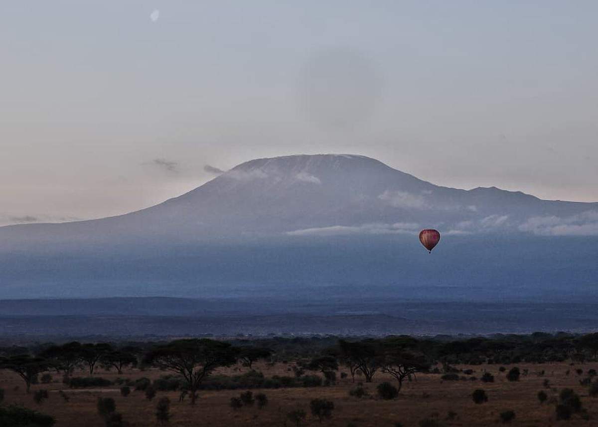 Kilimangiaro visto dall’area di Amboseli